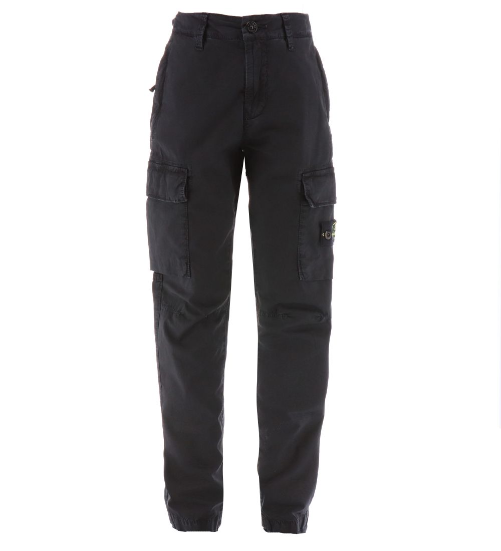 Pantalon Stone Island - Noir - Stone Island - 10 ans 140 - Pantalon - Coton 202 €