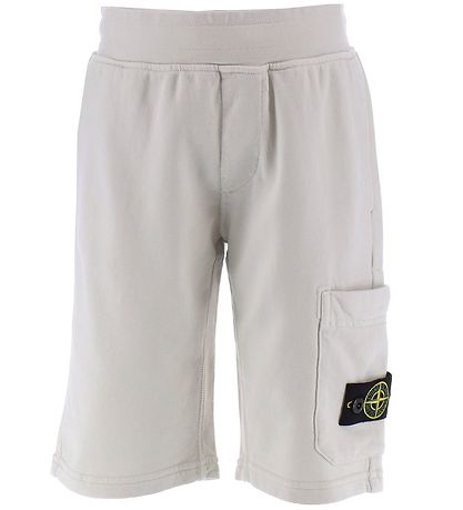 Stone Island Sweatshorts - Pearl Grey Stone Island Sweatshorts - Pearl Grey