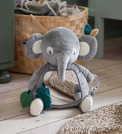 Sebra Aktivitetslegetøj - Elefanten Finley - Grå Sebra Aktivitetslegetøj - Elefanten Finley - Grå