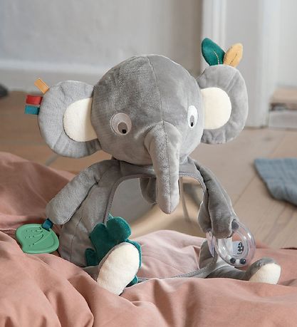 Sebra Aktivitetslegetøj - Elefanten Finley - Grå Sebra Aktivitetslegetøj - Elefanten Finley - Grå