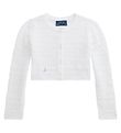 Polo Ralph Lauren Cardigan - Cropped - Strik - Classics I - Hvid Polo Ralph Lauren Cardigan - Cropped - Strik - Classics I - Hvid