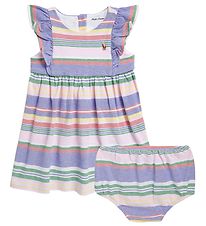 Polo Ralph Lauren Kjole m. Bloomers - Baby Classics I - Lyseblå/ Polo Ralph Lauren Kjole m. Bloomers - Baby Classics I - Lyseblå/
