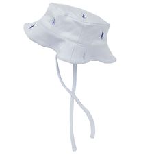 Polo Ralph Lauren Bøllehat - Baby Classics I - Lyseblå m. Logoer