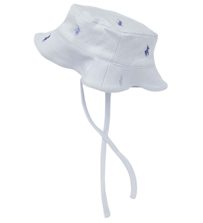 Polo Ralph Lauren Bøllehat - Baby Classics I - Lyseblå m. Logoer