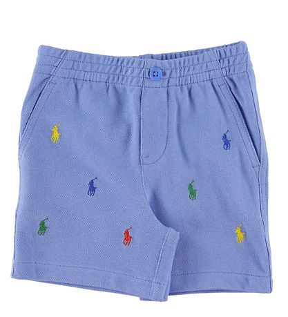 Polo Ralph Lauren Polo/Shorts - Watch Hill - Gul/Blå m. Logoer