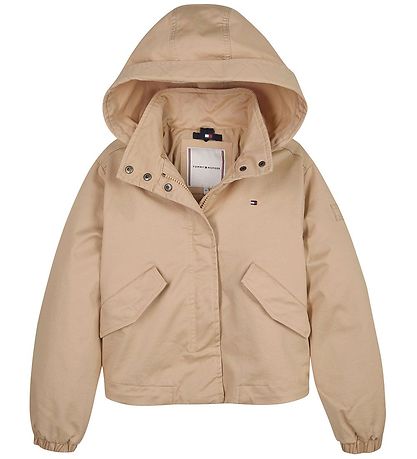 Tommy Hilfiger Jakke - Cotton Parka - Light Okker Tommy Hilfiger Jakke - Cotton Parka - Light Okker