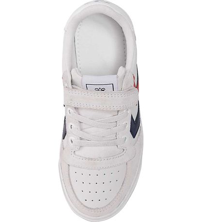 Hummel Sko - Slimmer Stadil Leather Low Jr. - Hvid Hummel Sko - Slimmer Stadil Leather Low Jr. - Hvid