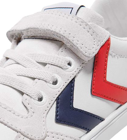 Hummel Sko - Slimmer Stadil Leather Low Jr. - Hvid Hummel Sko - Slimmer Stadil Leather Low Jr. - Hvid