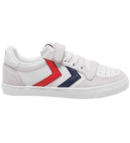 Hummel Sko - Slimmer Stadil Leather Low Jr. - Hvid Hummel Sko - Slimmer Stadil Leather Low Jr. - Hvid