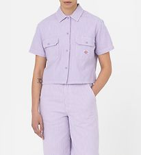 Dickies Skjorte - Hickory pr Hickory - Lilla/Hvid Stribet Dickies Skjorte - Hickory pr Hickory - Lilla/Hvid Stribet