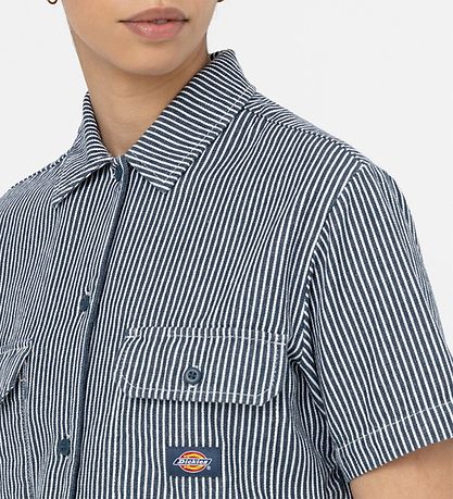 Dickies Skjorte - Hickory pr Hickory - Blå/Hvid Stribet Dickies Skjorte - Hickory pr Hickory - Blå/Hvid Stribet