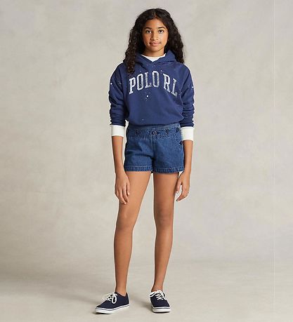 Polo Ralph Lauren Hættetrøje - Watch Hill - Navy m. Hvid Polo Ralph Lauren Hættetrøje - Watch Hill - Navy m. Hvid