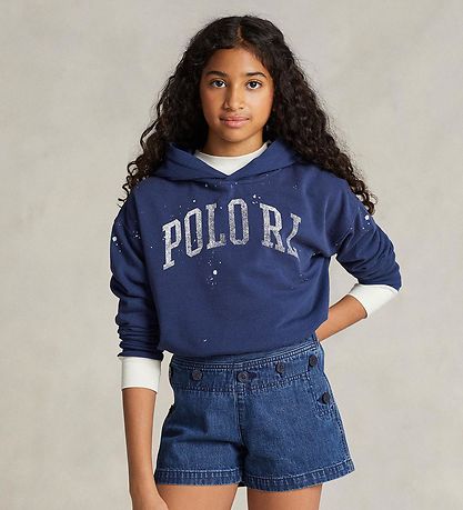 Polo Ralph Lauren Hættetrøje - Watch Hill - Navy m. Hvid Polo Ralph Lauren Hættetrøje - Watch Hill - Navy m. Hvid