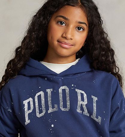 Polo Ralph Lauren Hættetrøje - Watch Hill - Navy m. Hvid Polo Ralph Lauren Hættetrøje - Watch Hill - Navy m. Hvid