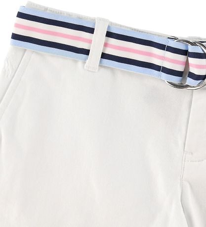 Polo Ralph Lauren Shorts - Watch Hill - Hvid m. Bælte