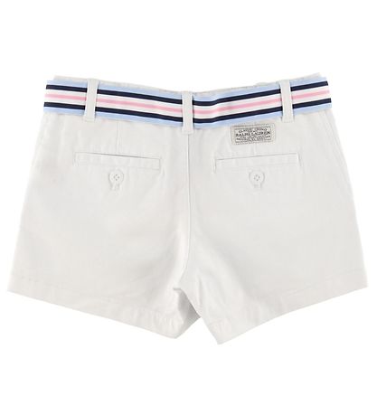 Polo Ralph Lauren Shorts - Watch Hill - Hvid m. Bælte Polo Ralph Lauren Shorts - Watch Hill - Hvid m. Bælte