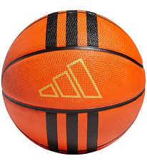 adidas Performance Basketbold - 3S Rubber X3 - Orange/Sort adidas Performance Basketbold - 3S Rubber X3 - Orange/Sort