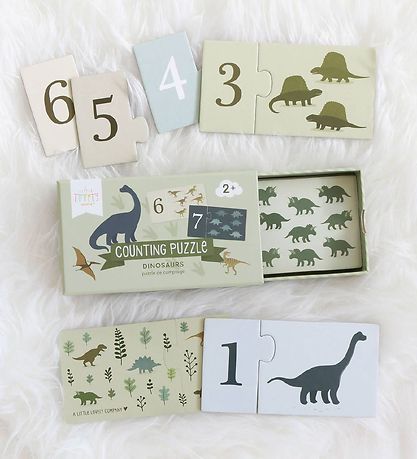 A Little Lovely Company Tællepuslespil 1-10 - Dinosaur A Little Lovely Company Tællepuslespil 1-10 - Dinosaur