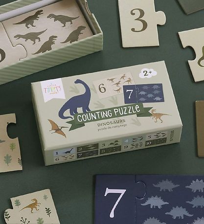 A Little Lovely Company Tællepuslespil 1-10 - Dinosaur A Little Lovely Company Tællepuslespil 1-10 - Dinosaur