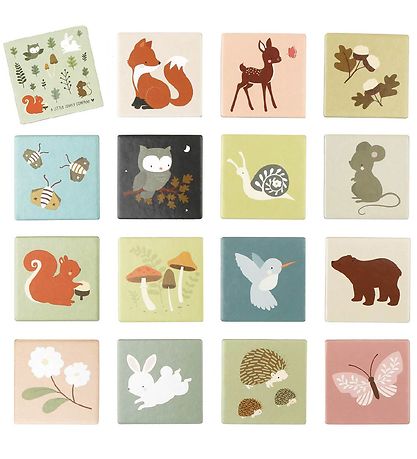 A Little Lovely Company Vendespil - 30 Brikker - Forest Friends A Little Lovely Company Vendespil - 30 Brikker - Forest Friends