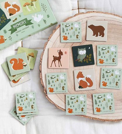 A Little Lovely Company Vendespil - 30 Brikker - Forest Friends A Little Lovely Company Vendespil - 30 Brikker - Forest Friends