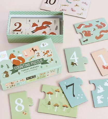 A Little Lovely Company Tællepuslespil 1-10 - Forest Friends A Little Lovely Company Tællepuslespil 1-10 - Forest Friends