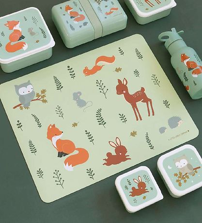 A Little Lovely Company Dækkeserviet - Forest Friends A Little Lovely Company Dækkeserviet - Forest Friends