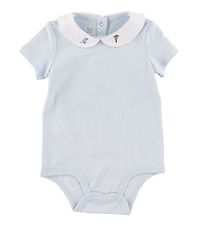 Polo Ralph Lauren Body k/æ - Baby Collection - Lyseblå m. Fugl Polo Ralph Lauren Body k/æ - Baby Collection - Lyseblå m. Fugl