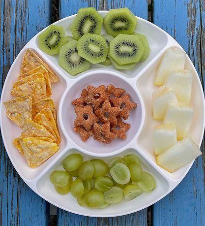 SnikSnack Snack tray - 5 Compartments - 25 cm - White