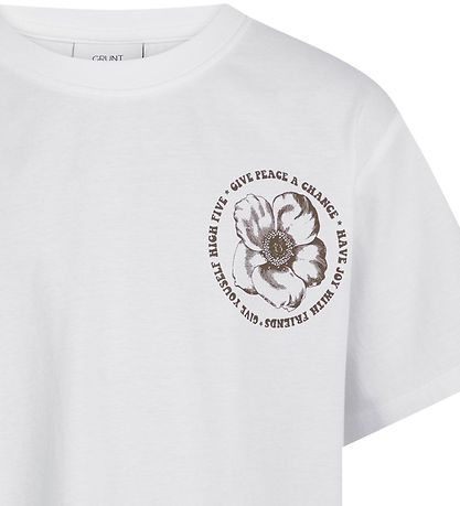 Grunt T-shirt - Izara - Hvid m. Print Grunt T-shirt - Izara - Hvid m. Print