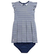 Polo Ralph Lauren Kjole m. Bloomers - Watch Hill - Navy/Hvidstri Polo Ralph Lauren Kjole m. Bloomers - Watch Hill - Navy/Hvidstri