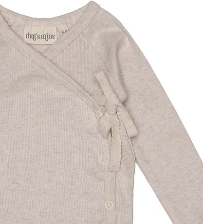 That's Mine Slå-om Body - Becca - Rib - Light Brown Melange That's Mine Slå-om Body - Becca - Rib - Light Brown Melange