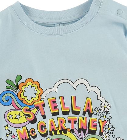 Stella McCartney Kids T-shirt - Blå m. Print Stella McCartney Kids T-shirt - Blå m. Print