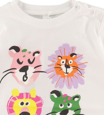 Stella McCartney Kids T-shirt - Hvid m. Løver