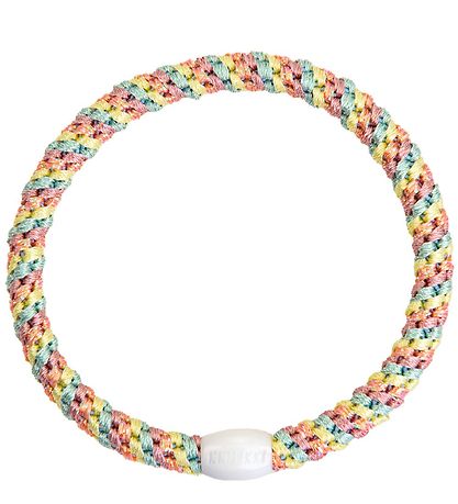 Kknekki Hårelastikker - 6-Pak - Slim - Pastel Glimmer/Lys Rosa G