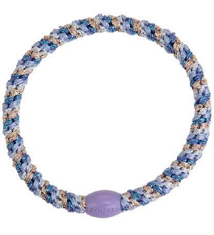 Kknekki Hårelastikker - 6-Pak - Slim - Hvid/Lilla/Blå