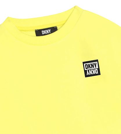 DKNY Sweatshirt - Cropped - Lemon DKNY Sweatshirt - Cropped - Lemon