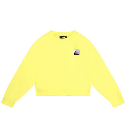 DKNY Sweatshirt - Cropped - Lemon DKNY Sweatshirt - Cropped - Lemon