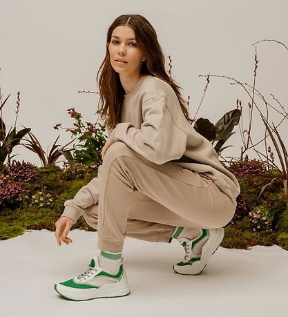 Woden Sko - Stelle Transparent - Hvid/Basil Woden Sko - Stelle Transparent - Hvid/Basil