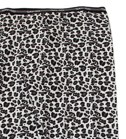 Say-So Leggings - Gråmeleret m. Leopard