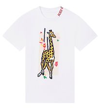 Kenzo Kjole - Hvid m. Giraf Kenzo Kjole - Hvid m. Giraf