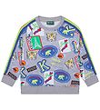 Kenzo Sweatshirt - Gråmeleret m. Print