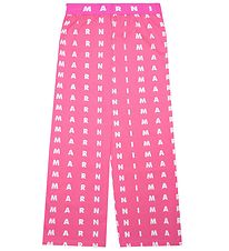 Marni Bukser - Pink m. Hvid Marni Bukser - Pink m. Hvid