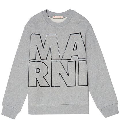 Marni Sweatshirt - Gråmeleret m. Sort Marni Sweatshirt - Gråmeleret m. Sort
