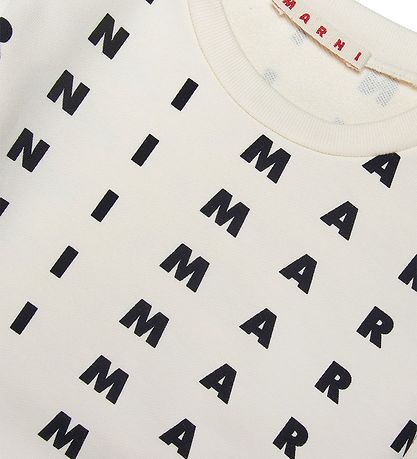 Marni Sweatshirt - Beige m. Sort Marni Sweatshirt - Beige m. Sort