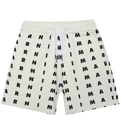 Marni Shorts - Beige m. Sort Marni Shorts - Beige m. Sort