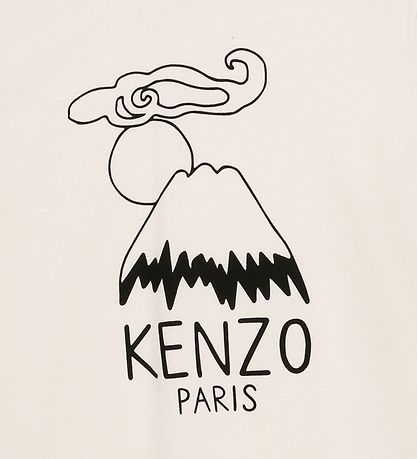 Kenzo T-shirt - Cream m. Print Kenzo T-shirt - Cream m. Print