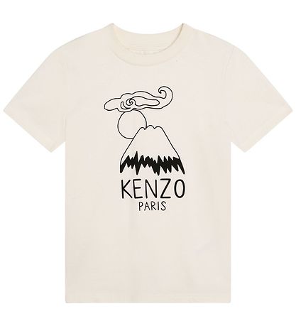 Kenzo T-shirt - Cream m. Print Kenzo T-shirt - Cream m. Print