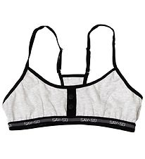 Say-So Top - Gråmeleret Say-So Top - Gråmeleret
