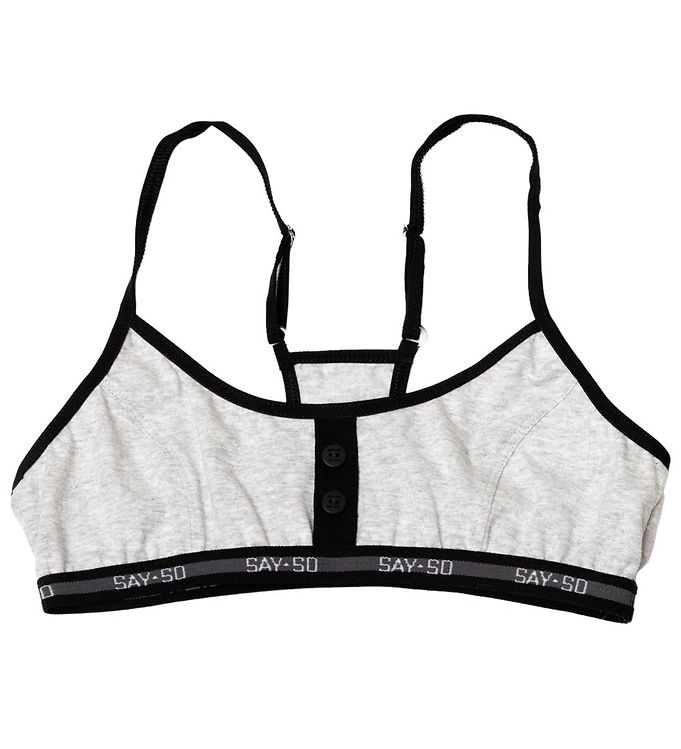 Say-So Top - Gråmeleret
